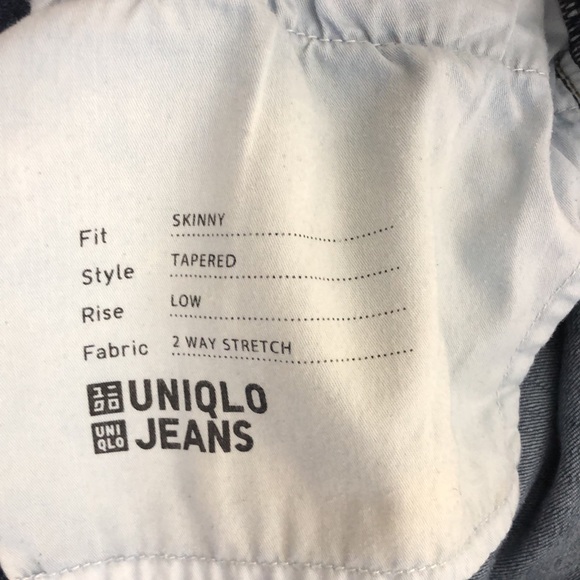 Uniqlo Distressed Skinny Tapered Low Rise Jeans - Picture 9 of 10